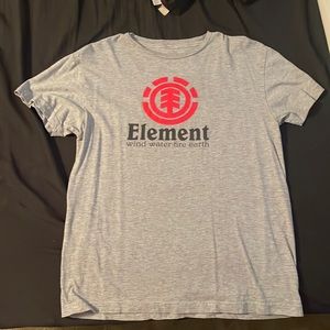 Element skate shirt. Grey medium. 100% cotton regular fit